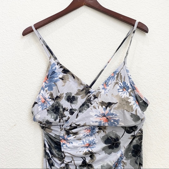 Rhapsodielle Asymmetrical Floral Surplice Dress M - Picture 10 of 14